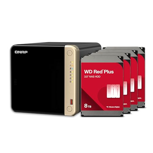 QNAP TS-464-8G-US 4 Bay High-Performance Desktop NAS with Intel Celeron Quad-core Processor