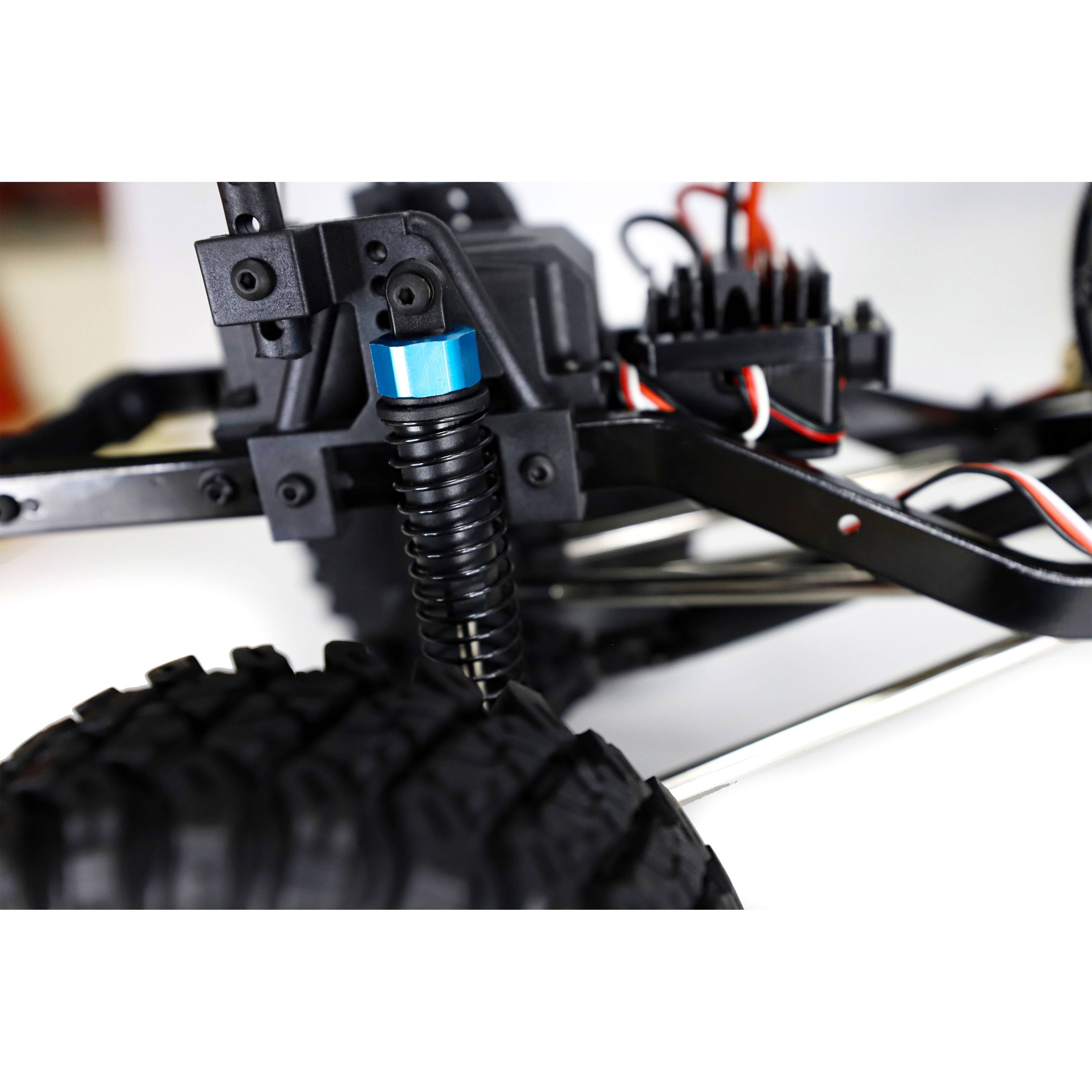 Aleko Rccar15-ap Rock Crawler Off-Road 4WD Electric Powered RC Car - 1:10 Scale - Orange