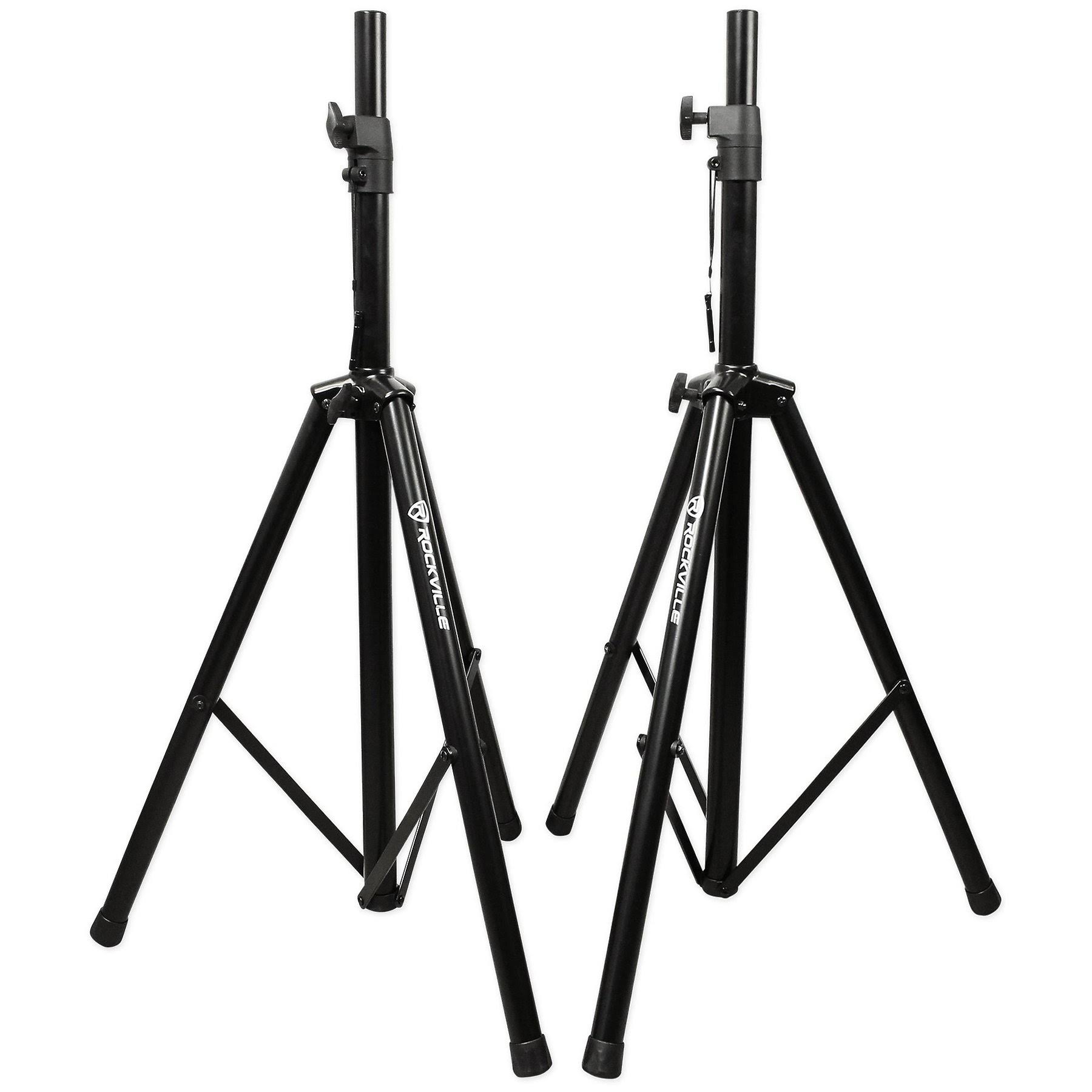 2 Rockville Rsg12.4 12 1000W DJ Speakers+RPA5 1000W Amplifier+Stands+Cables+Bag 931