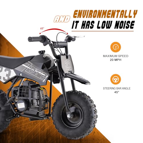 Superrio 49CC 2-Stroke Gas Power Mini Dirt Bike Dirt Off Road Motorcycle (Red)