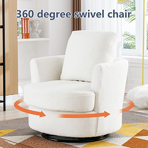 ODUWA Swivel Barrel Chair Set of 2