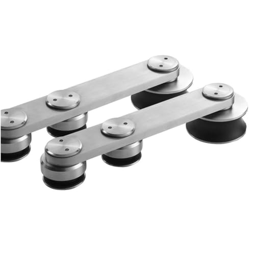 6.6FT Stainless Steel Shower Glass Sliding Barn Door Hardware Rail Kit (S01-200CM)