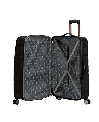 Rockland Melbourne Hardside Expandable Luggage with Spinner Wheels, 2TONEBLUE, 2 Piece (20/28)