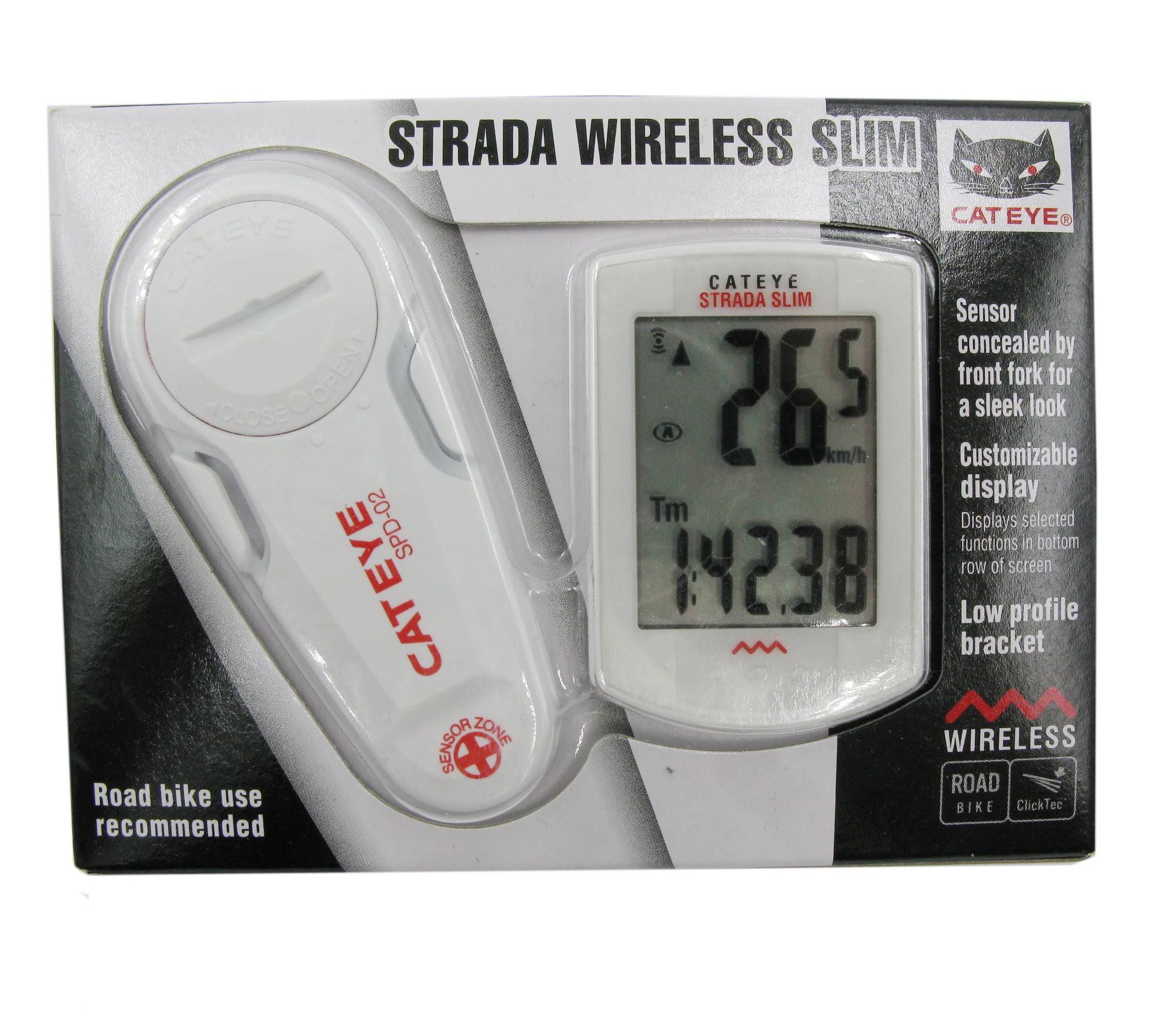 Cateye CC-RD310W Strada Slim Wireless Cycling COMPUTER, Silver
