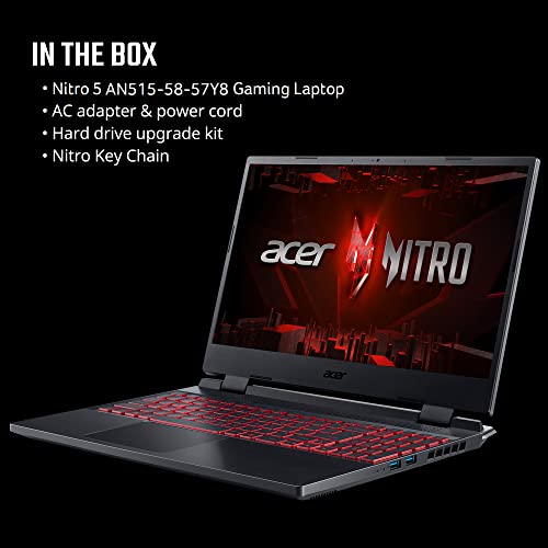 Acer Nitro V Gaming Laptop | Intel Core i5-13420H Processor | NVIDIA GeForce RTX 2050 Laptop GPU | 15.6" FHD IPS 144Hz Display | 8GB DDR5 | 512GB Gen