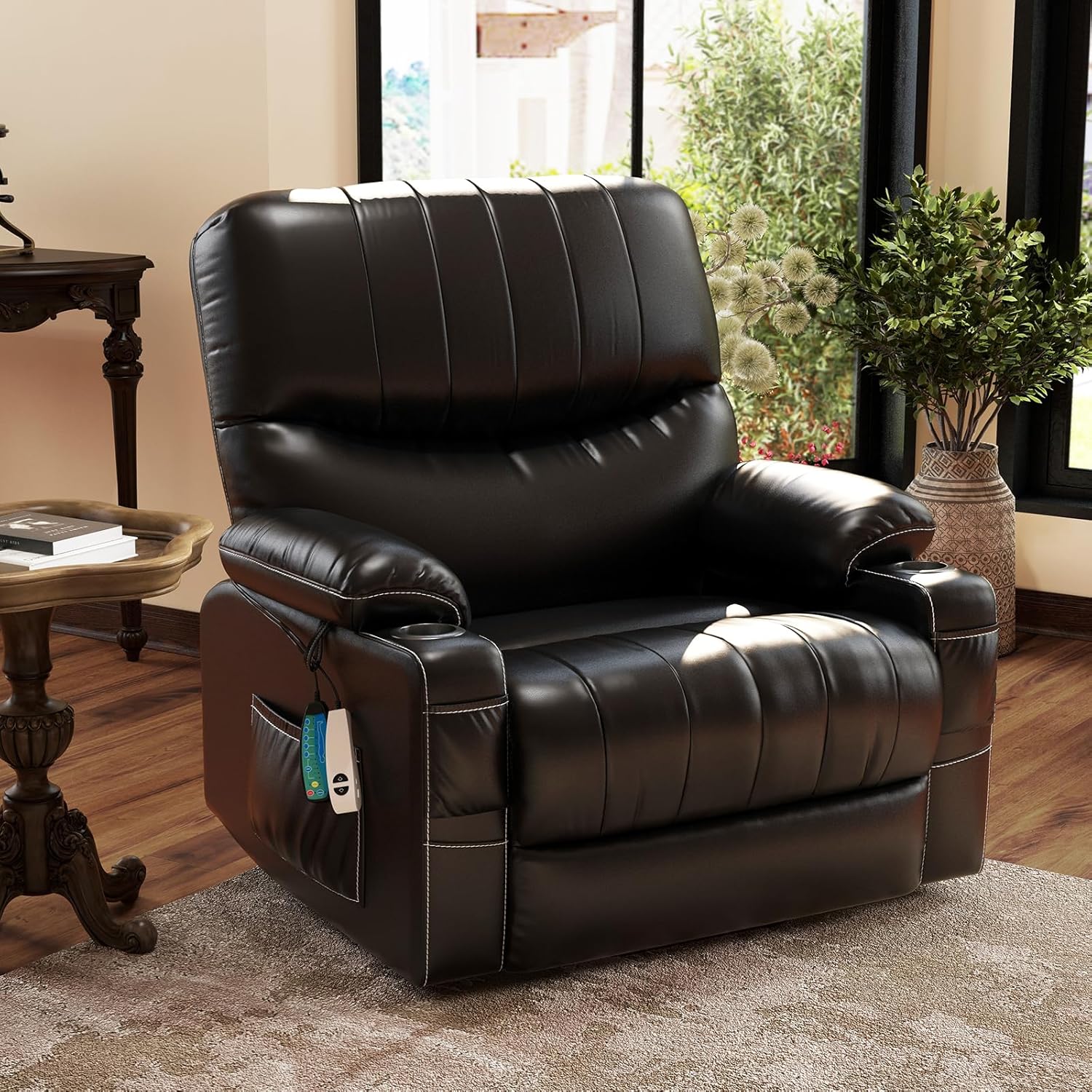 Large Lift Chair, Oversized Power Lift Recliner Chair for Elderly, Lift Chair Recliner for Elderly with Heat and Massage
