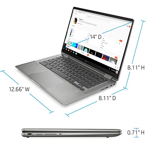 HP Chromebook x360 Touchscreen Laptop 2in1 14inch FHD IPS Display | Intel Core i3-1115G4 | 8GB RAM | 160GB Space | Backlit Keyboard | WiFi 6 | USB-C