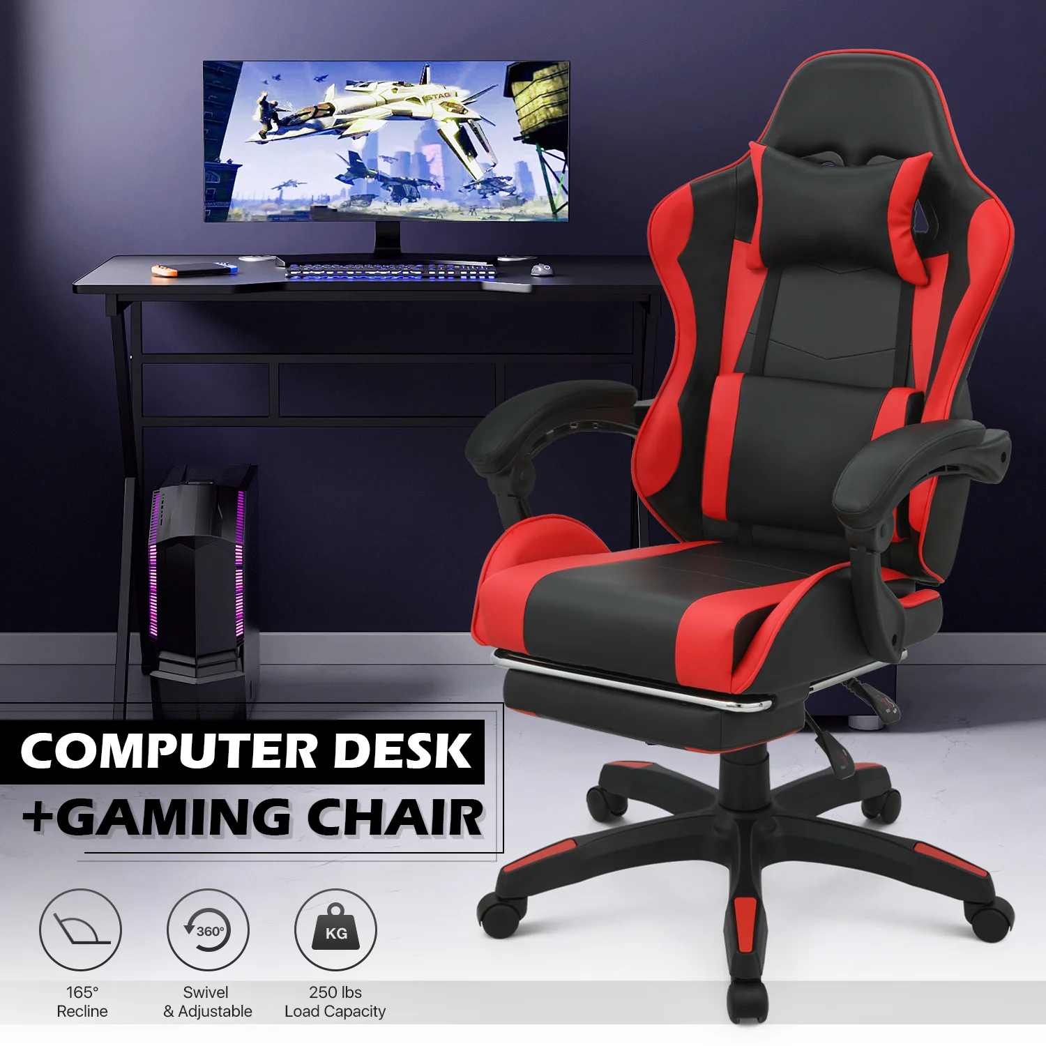 Magshion Computer Desk & Chair Set