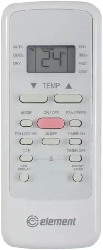 Element 8,000 BTU Window Air Condition, Cools 350 Sq.Ft. (14' x 25' Room Size), Electronic Control with Remote, 3-Way Cooling & Fan Speeds