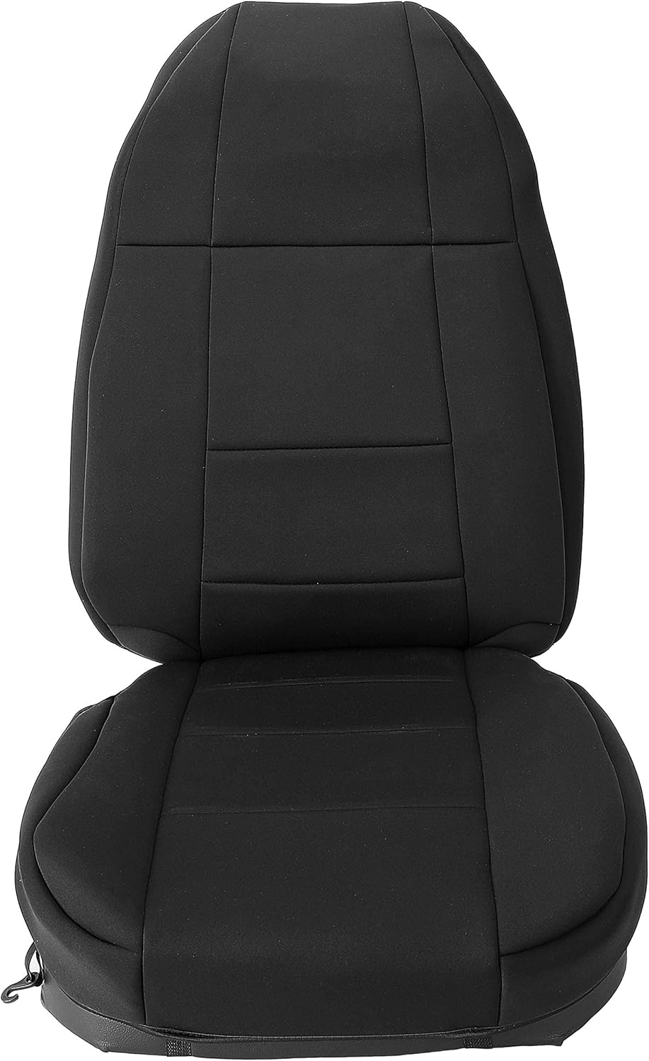 HECASA Black Cloth Front and Rear Seat Covers Set Compatible with 1991-1995 Jeep Wrangler YJ