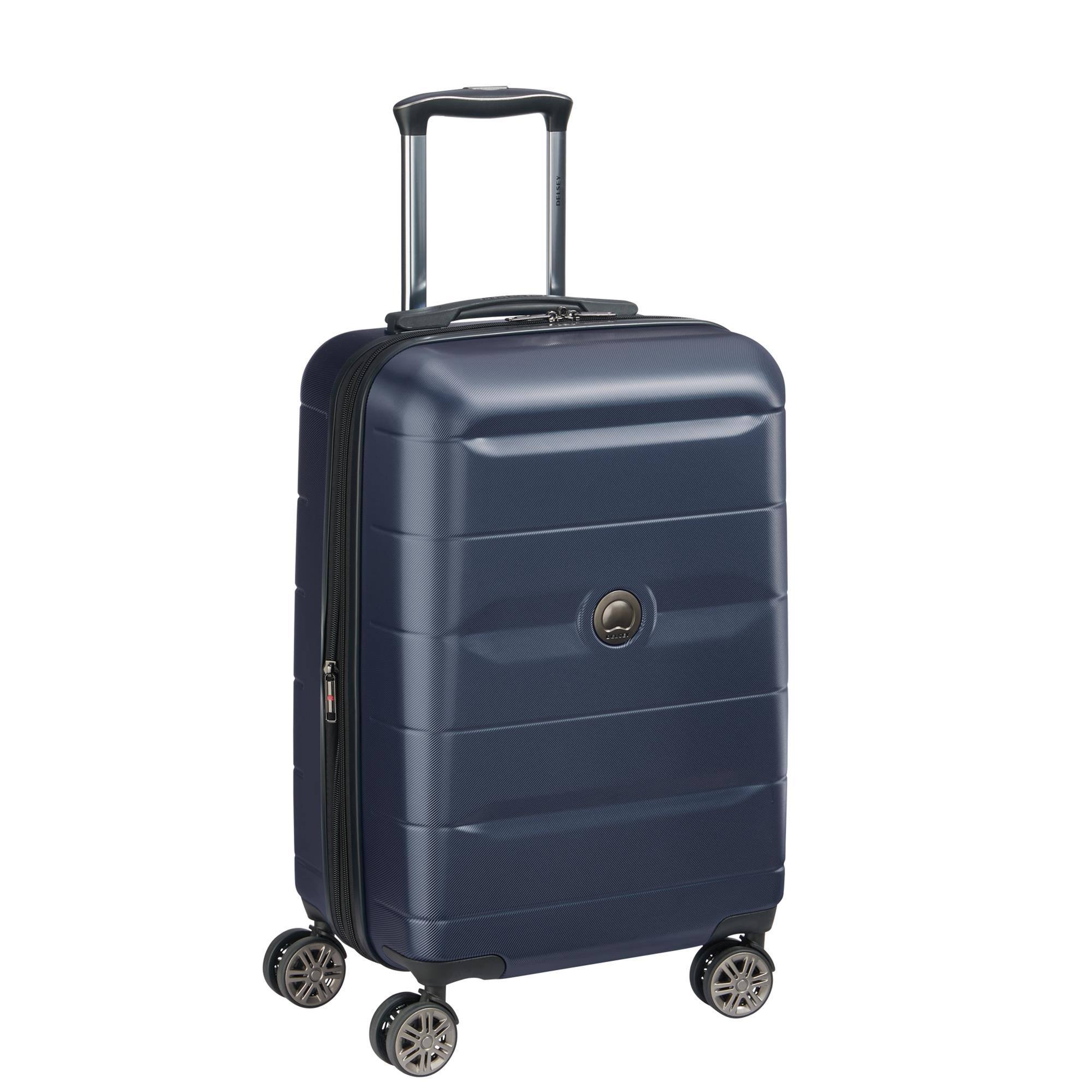 Delsey Comete 2.0 Expandable Spinner Carry-On Steel Blue