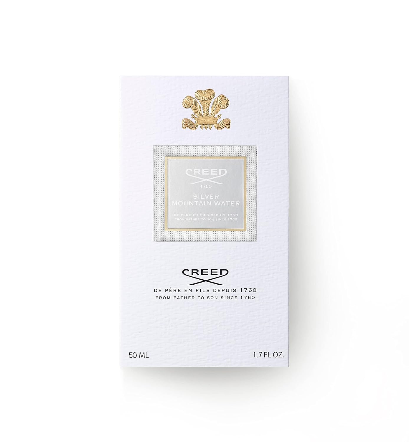 Creed Silver Mountain Water, Men's Luxury Cologne, Citrus, Fruity & Woody Fragrance, 50ML / 1.7 Fl Oz