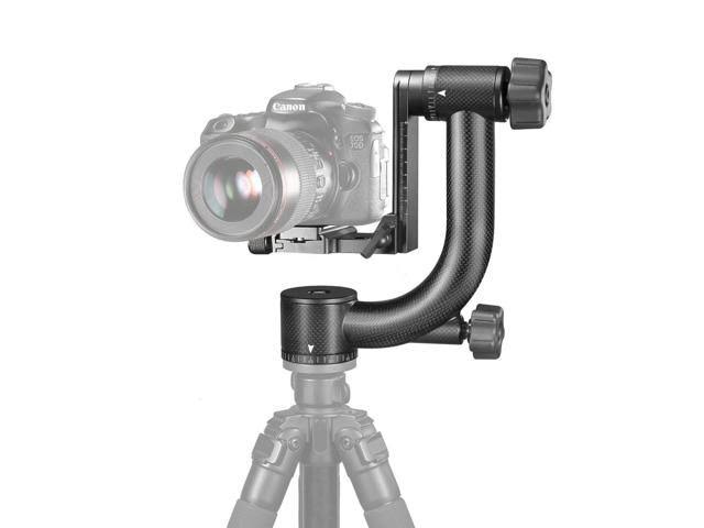 Neewer Professional Heavy Duty Carbon Fiber 360 Degree Panoramic Gimbal Tripod Head with Arca-Swiss Standard 1/4 inch Quick Rele