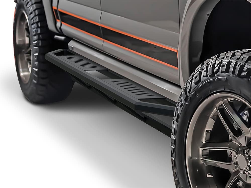 APS Off-Road 6.5in Side Armor Aluminum Running Boards Compatible with Ford F150 2015-2022 SuperCrew Cab & F-250 F-350 Super Duty 2017-2022 Crew Cab