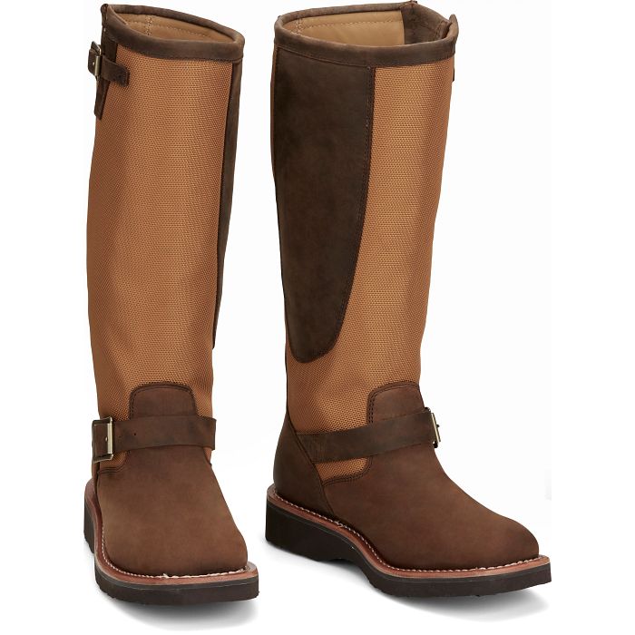 Chippewa Women’s Cottonwood 15″ Snake Hunt Boot -Brown- SN6914