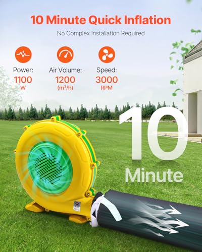 VEVOR Inflatable Nightclub, 26.2 x 19.7 x 13.1 Ft, Blow up Party Tent with Disco Lights & 1100W Blower, Large Inflatable Night Club Tent for Adults