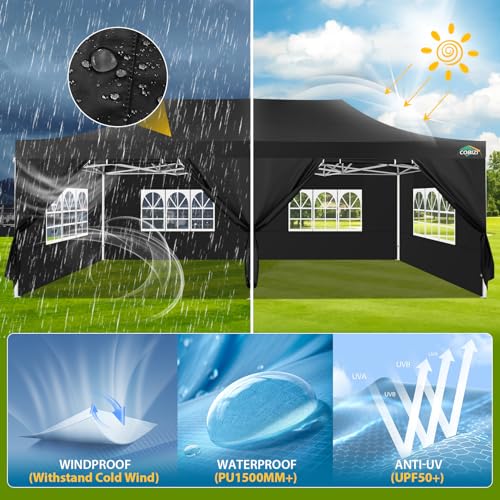 COBIZI 13x26 Pop Up Tent 13x26 Canopy with Sidewalls Heavy Duty Canopy Party Tent for Parties