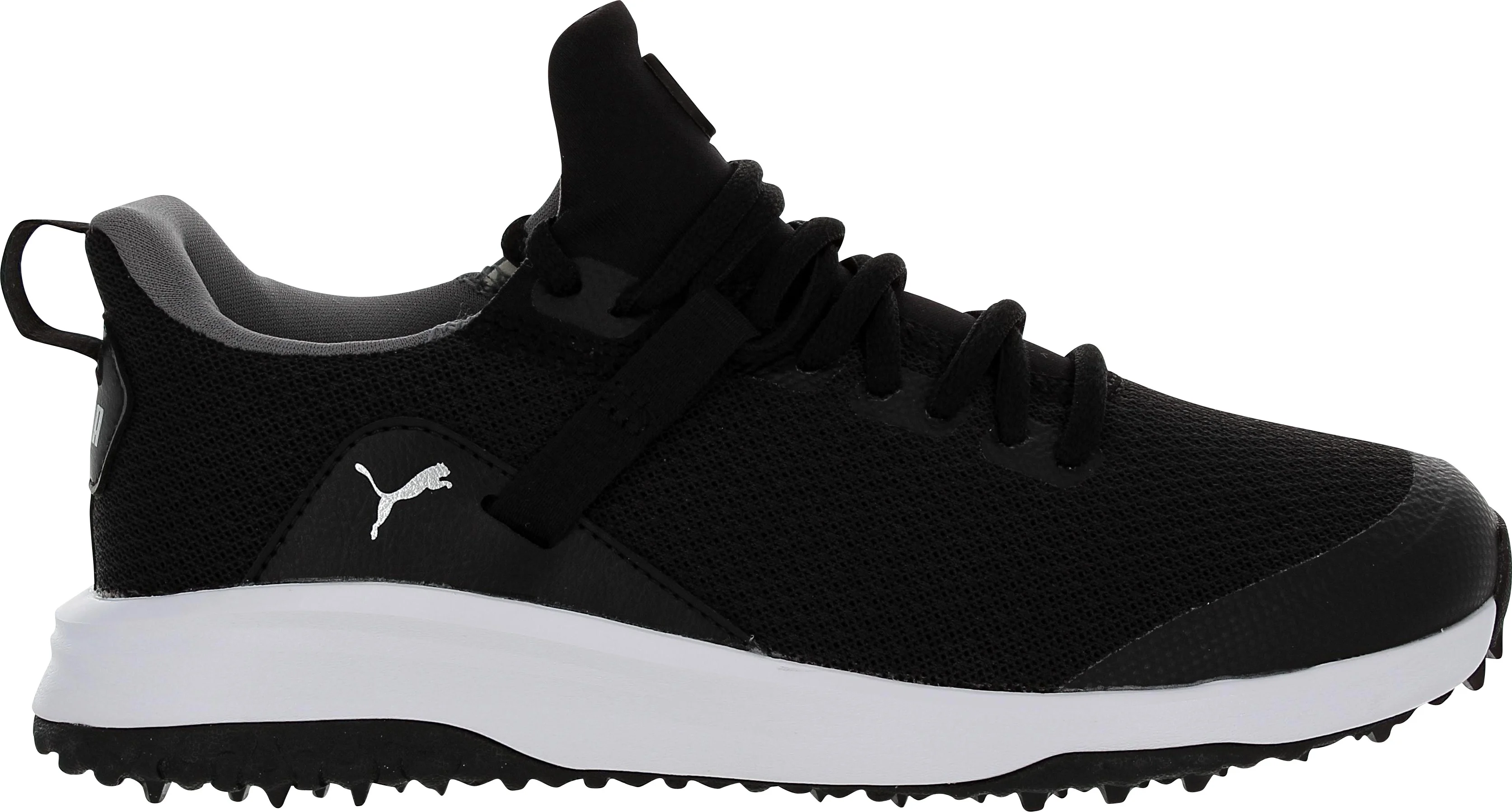Puma Grip Fusion EVO Jr. 195102-01 Black/Black1 Junior Spikeless Golf Shoes - Curated Treasures Market