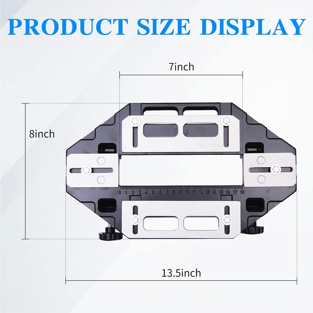 AUTORIFIC Door Hinge Template Jig, Door Lock Cabinet Router Door Jamb Hinge Installation Kit (B99HT4)