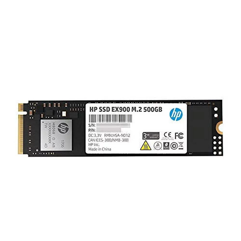 HP EX900 M.2 500GB PCIe 3.0 x4 NVMe 3D TLC NAND Internal Solid State Drive (SSD) 2YY44AA#ABC - Curated Treasures Market