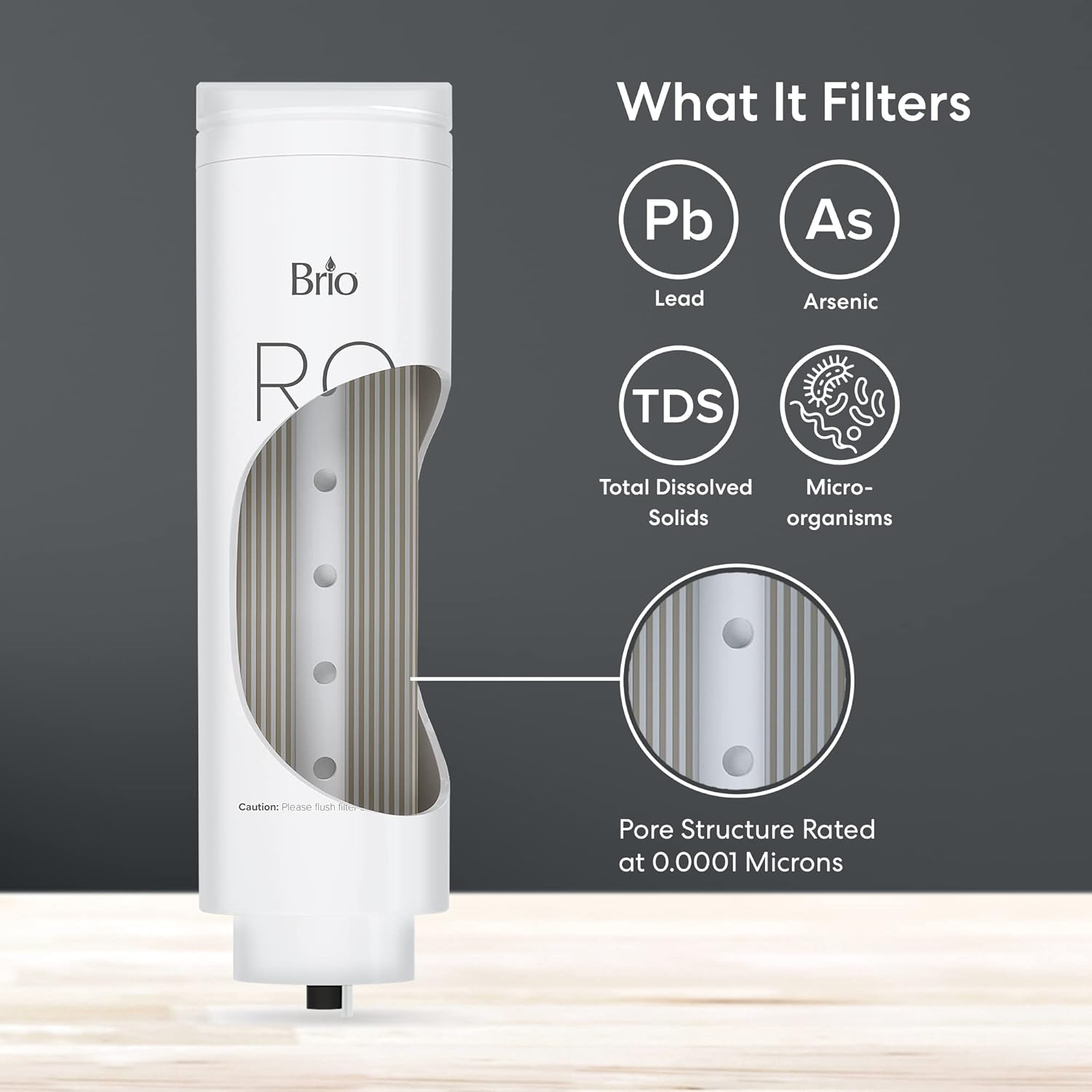 Brio Reverse Osmosis Membrane Replacement Filter for Brio Model TROE600COL