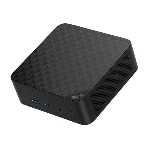 Beelink SER6-P Gaming Mini PC, Mini Computers with AMD Ryzen 9 6900HX (8C/16T up to 4.9Ghz), 32G DDR5+1TB M.2 2280 PCIe 4.0x4 SSD, WiFi 6, LAN 2.5G