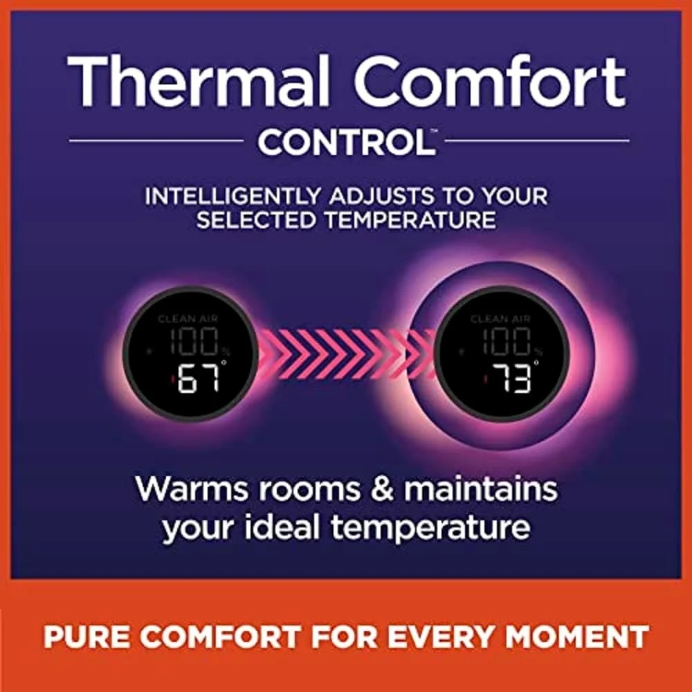 Open Box Shark HC502 3-in-1 Clean Sense Air Purifier MAX, Heater & Fan, HEPA Filter, 1000 Sq Ft, Oscillating, Large Rooms, Kitchens