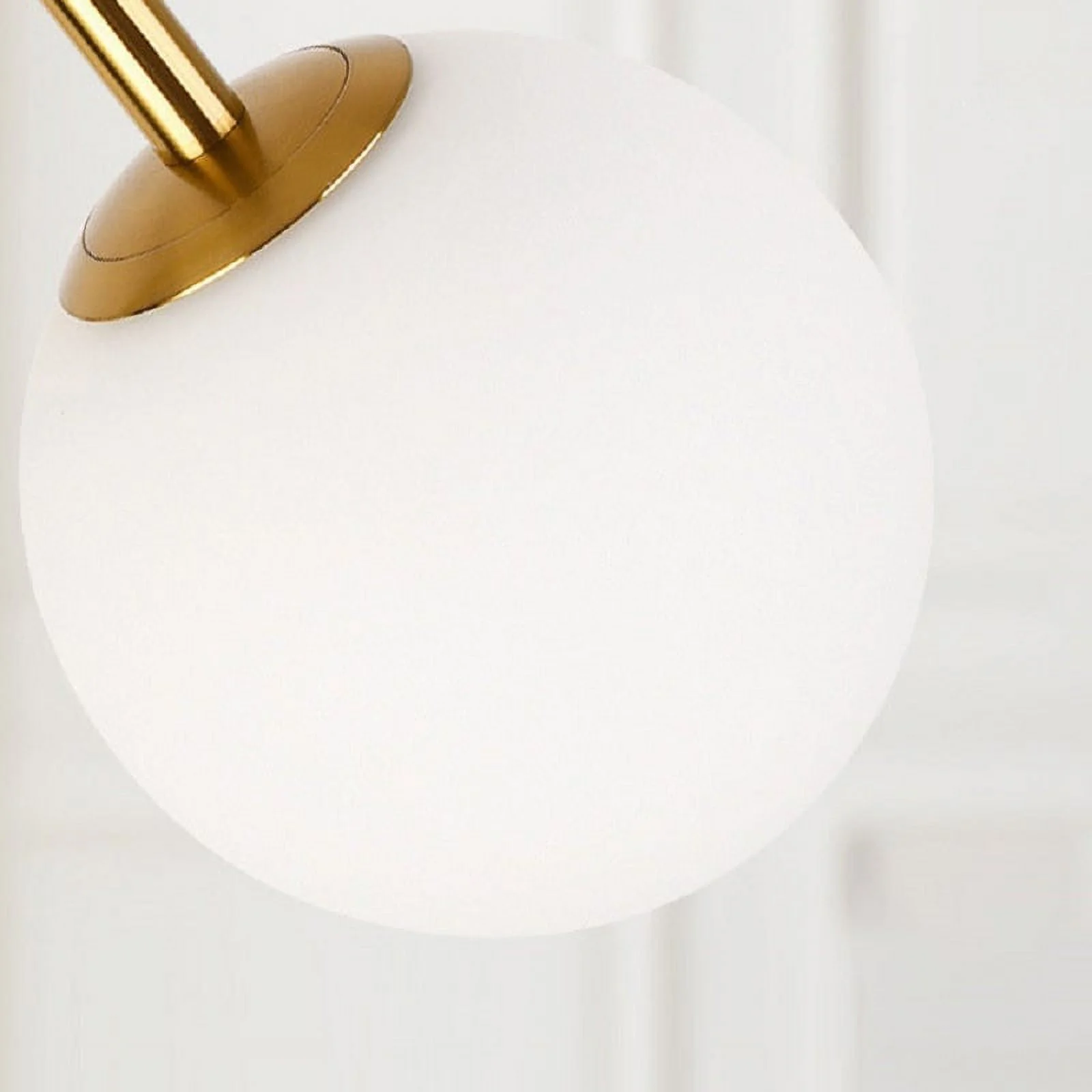 Homary 60" Modern Arc Floor Lamp with Shelf in Gold with Glass Shade & Marble Base for Living room Bedroom and Game Room