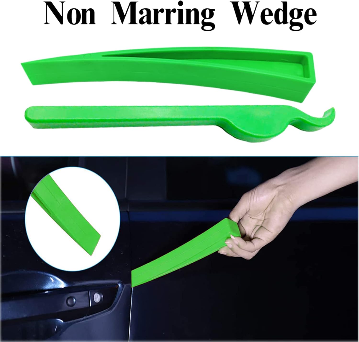OUMANDE 12 Pcs Professional Long Reach Tool Kit, Emergency Car Kit with Big Easy Entry Long Big Reach Grabber, Inflatable Air Pump Wedge
