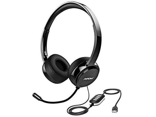 Mpow 071 USB Headset/ 3.5mm Computer Headset with Microphone Noise Cancelling, Lightweight PC
