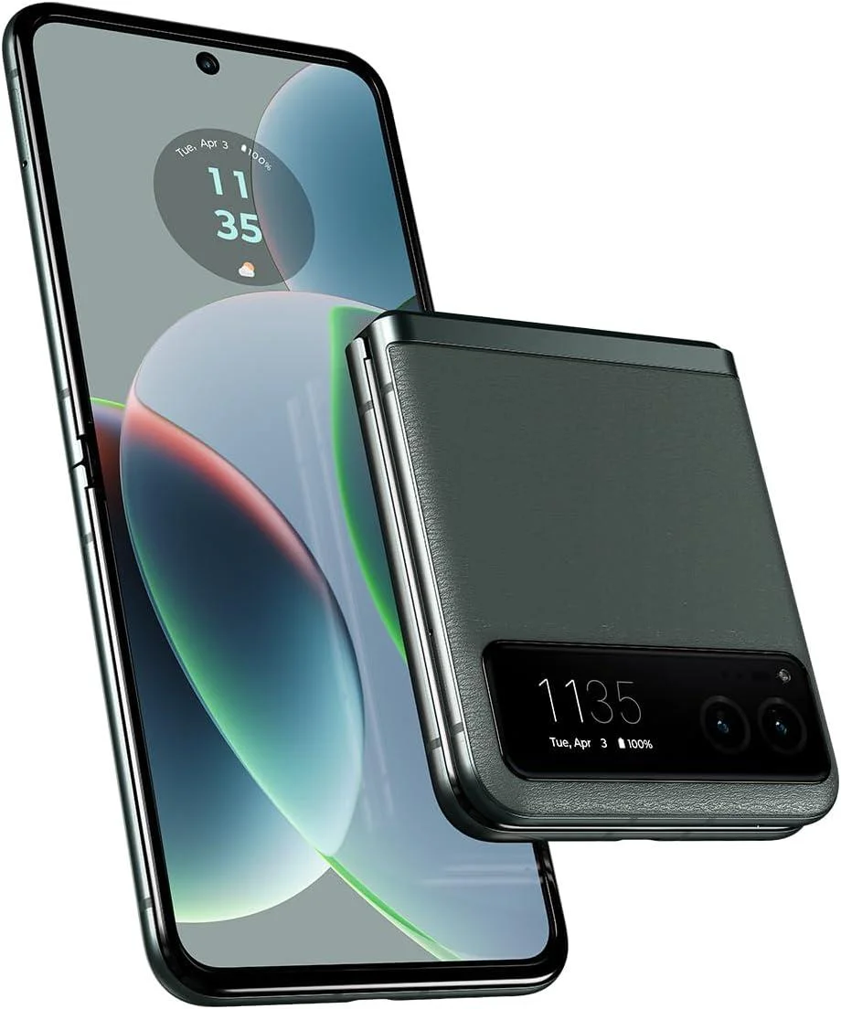 Motorola razr | 2023 | Unlocked | Made for US 8/128 | 32MP Camera | Sage Green, 73.95 x 170.82 x 7.35mm - Curated Treasures Market