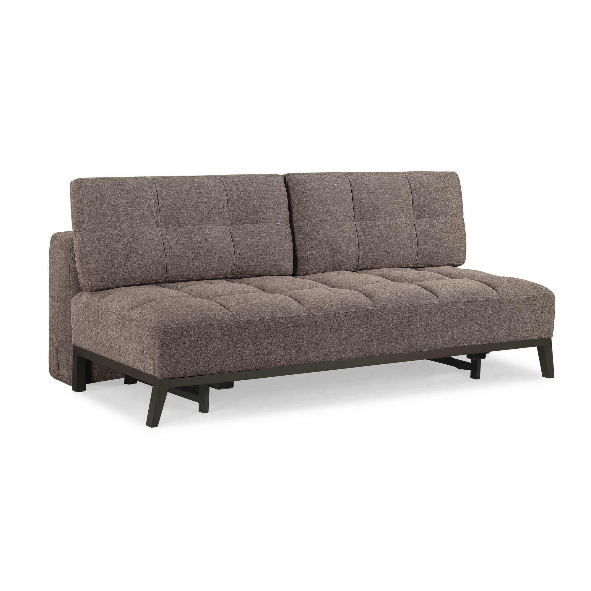 Relax-a-Lounger Salinas Classic Tufted Futon, Brown Fabric