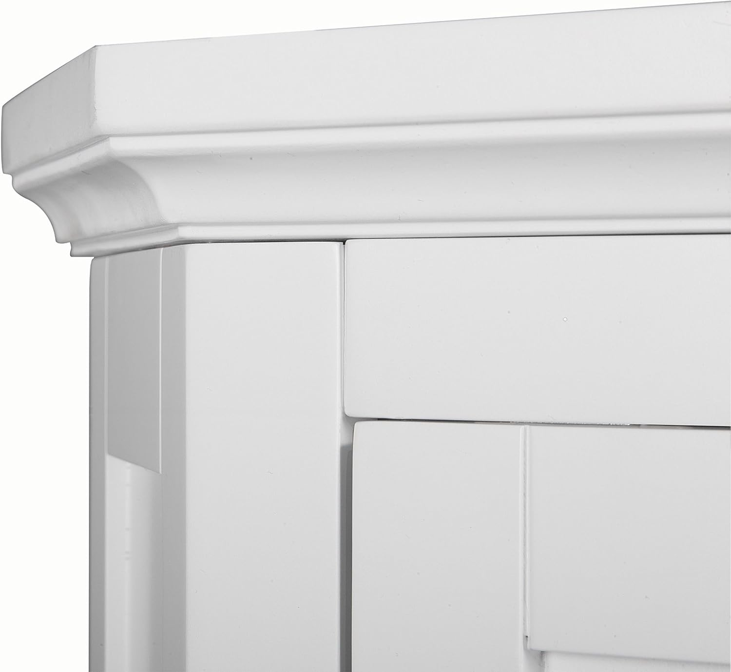 Teamson Home Glancy Bathroom Storage Floor Cabinet, White