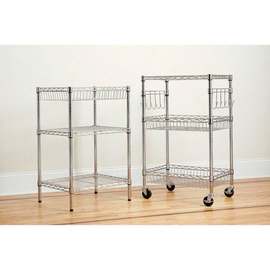 Berkley Jensen 24x22 6-Shelf Steel Rack - Chrome