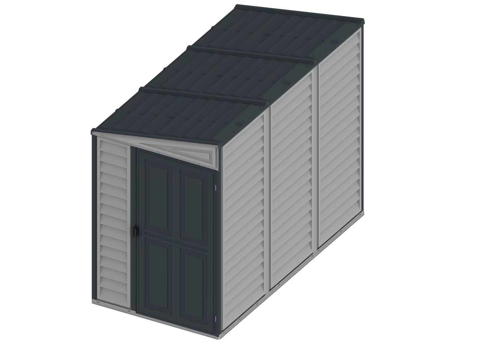 Duramax 4ft x 8ft Sidemate PLUS Vinyl Resin Outdoor Storage Shed With Foundation Kit