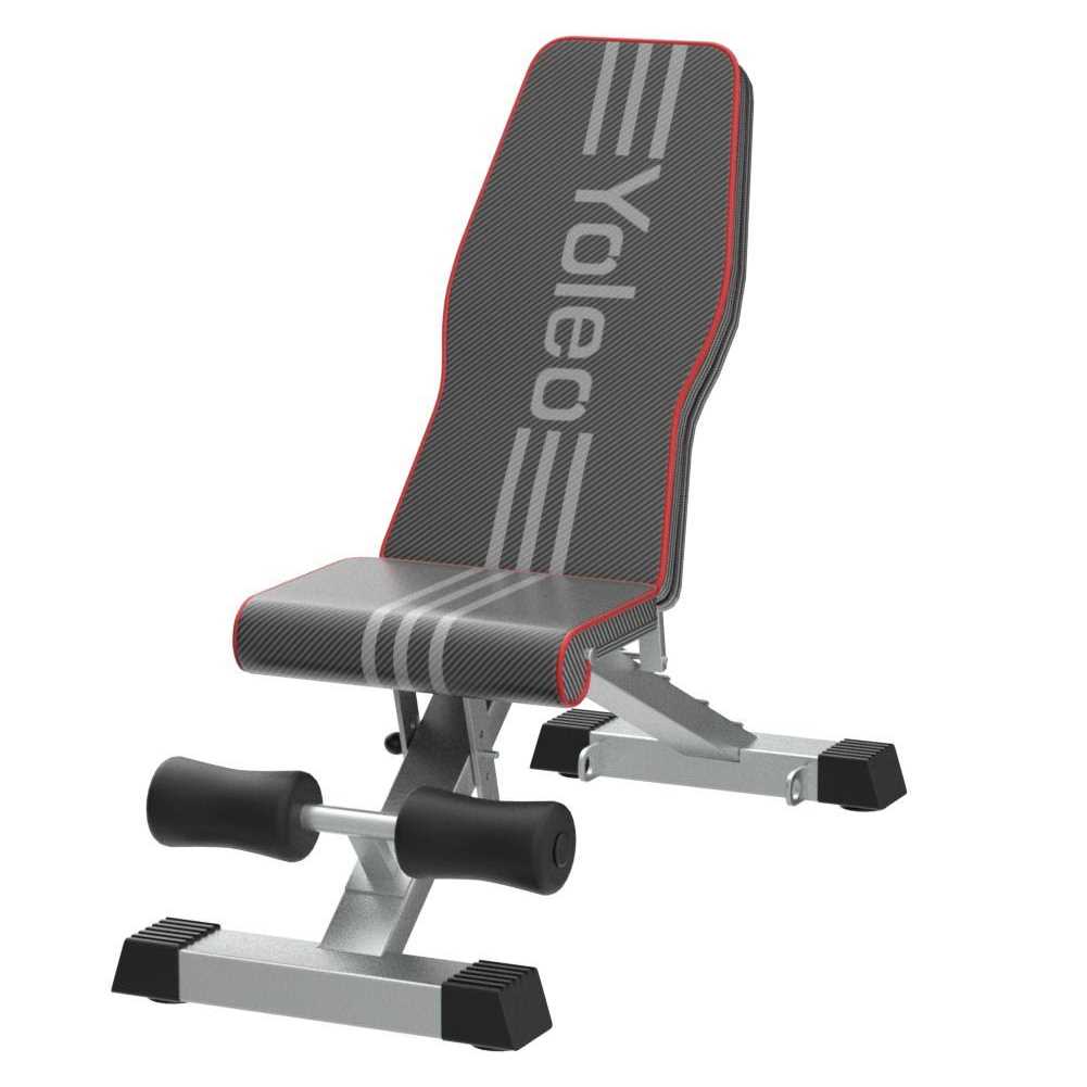 Yoleo Adjustable Weight Bench for Full Body Workout Foldable Bench Press Bench of Home Gym Strength Training - Sports Supplies Online Store