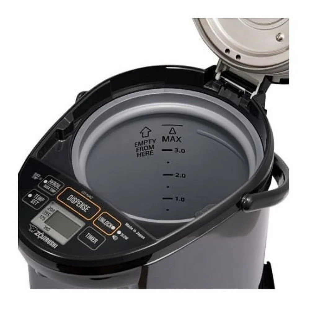 Zojirushi Micom Water Boiler (4-Liter, Metallic Black) with Cleaner and Tumbler