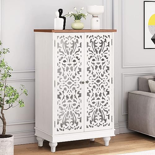 MFSTUDIO Small Accent Storage Cabinet with 1 Door