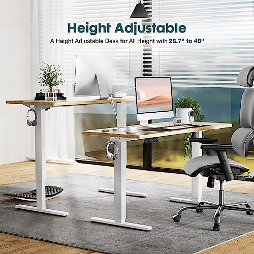Standing Desk, Adjustable Height Electric Sit Stand Up Down Computer Table