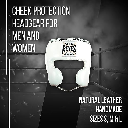CLETO REYES Boxing Headgear with Cheek Protection for Men and Women, Protective Head Guard Face Saver, Sparring Fighting