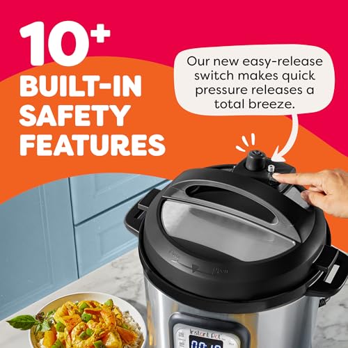 Instant Pot Duo Crisp 11-in-1 Air Fryer and Electric Pressure Cooker Combo with Multicooker Lids that Air Fries, Steams, Slow Cooks, Saut&eacute;s
