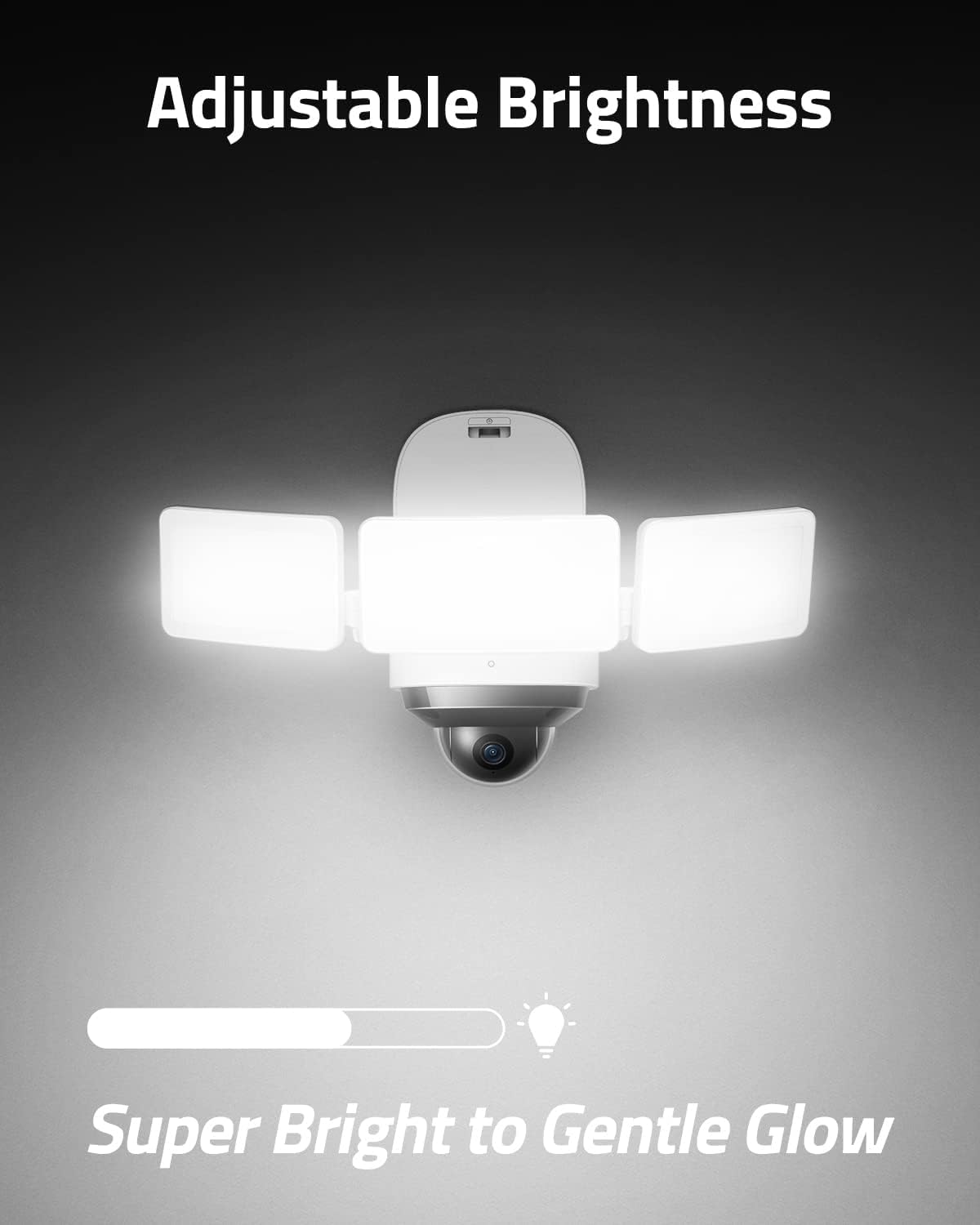 eufy Security Floodlight Cam 2 Pro, 360-Degree Pan and Tilt Coverage, 2K Full HD, Smart Lighting, Weatherproof