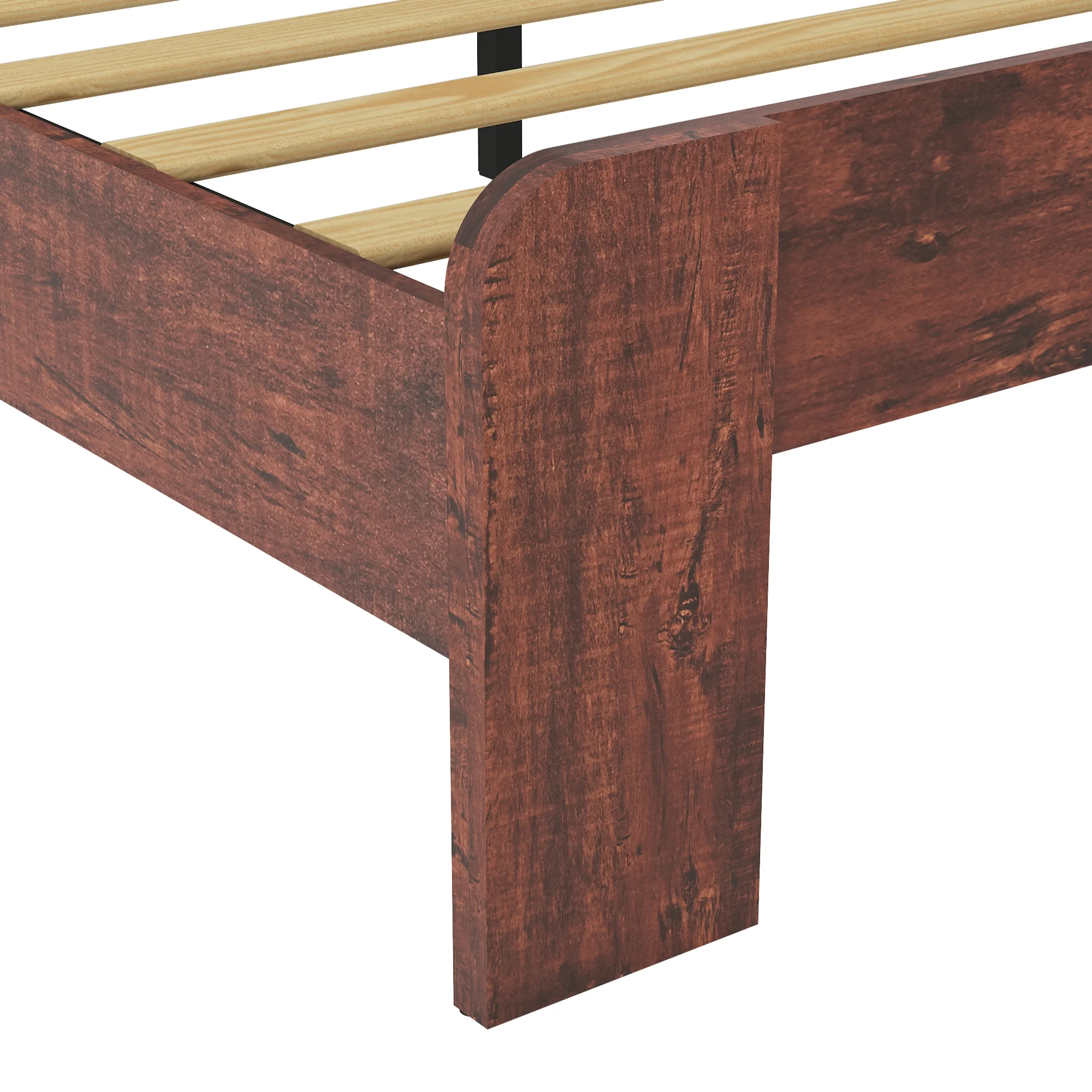 CoSoTower Queen Bed Frame Headboard , Wood Platform Bed Frame , Noise Free,No Box Spring Needed and Easy Assembly Tool,Large Under Bed Storage