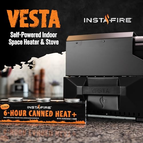 VESTA Self-Powered Camping Indoor/Outdoor Heater & Stove (Compact, Off-Grid, Emergency)