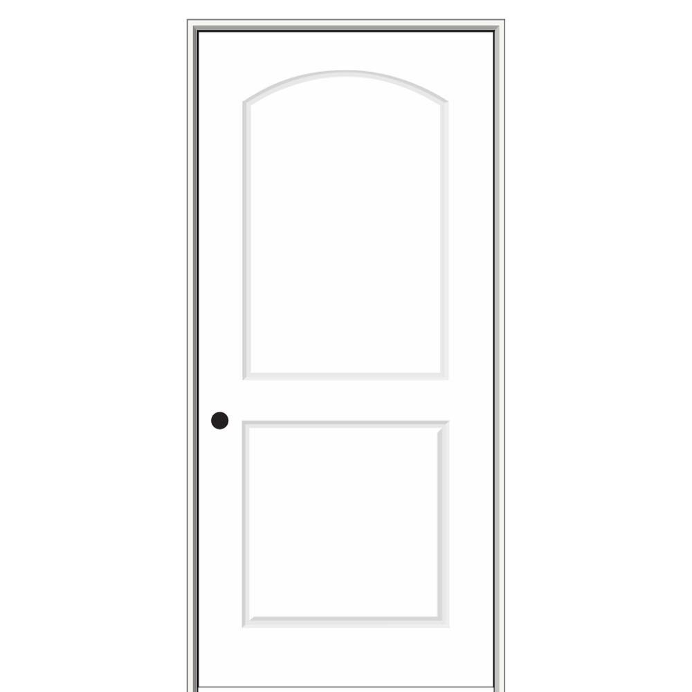 MMI Door 26 in. x 80 in. Smooth Caiman Right-Hand Solid Core Primed Molded Composite Single Prehung Interior Door