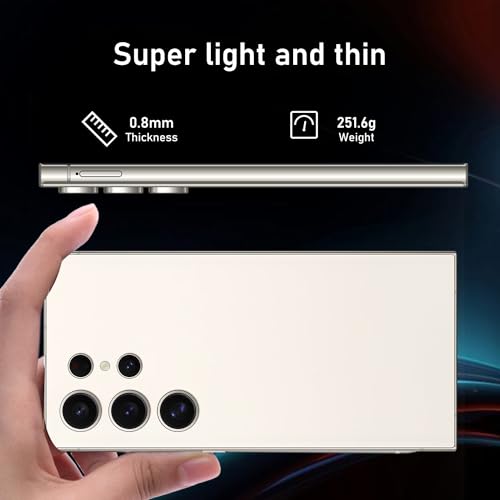 C24 Ultra 5G Smartphone, 6+256GB Unlocked Phone,48+108MP Zoom Camera，6800mAh 6.8" HD Screen Unlocked Cell Phone, 6+256GB Android13.0