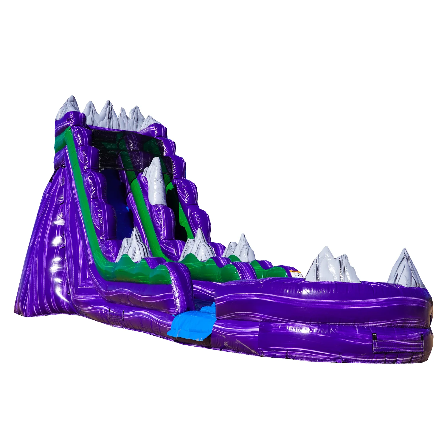 JumpOrange Dark Night Commercial Grade Inflatable Water Slide with Splash Pool | for Adults and Kids | Includes Blower