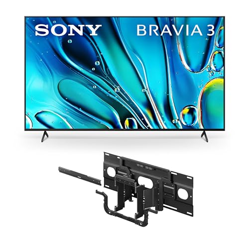 Sony 43-Inch Class 4K Ultra HD BRAVIA 3 LED Smart TV with Google TV, Dolby Vision HDR, and Exclusive Features for PlayStation®5 (K-43S30)