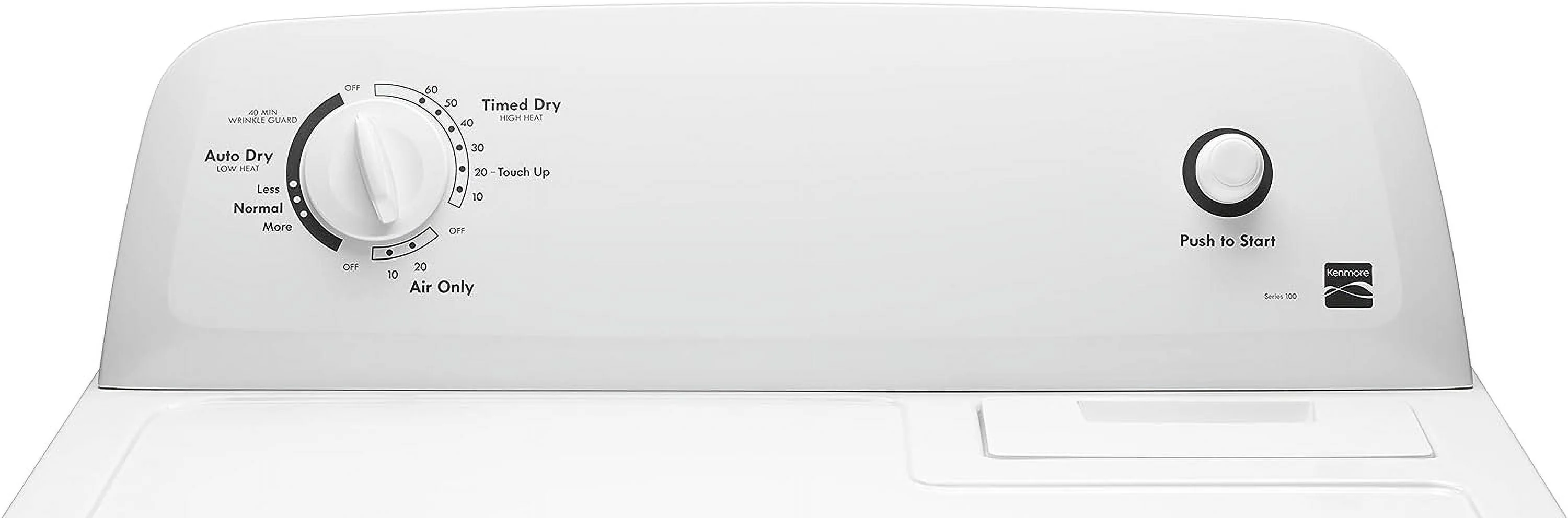 Kenmore Electric Dryer, Wrinkle Guard & Auto Dry, 6.5 Cu. ft. Capacity, White, 43H x 29W x 28D