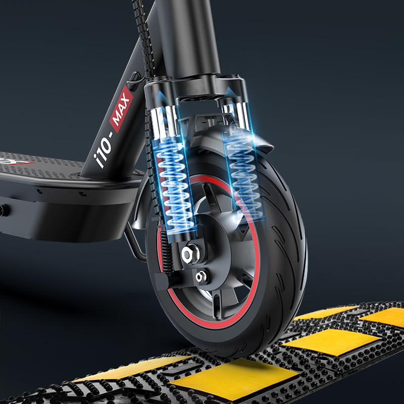 iScooter Electric Scooter for Adults,50/30 Miles Range, 28 MPH Top Speed, 800/750W Motor, 10" Pneumatic Tires